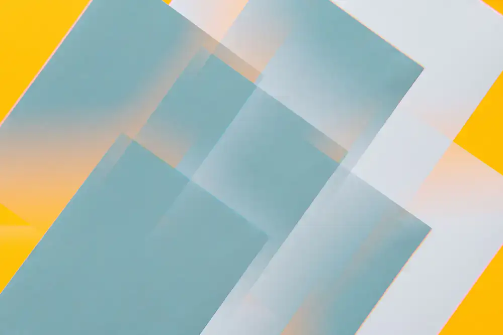 Stapel von Flyern mit geometrischem Muster